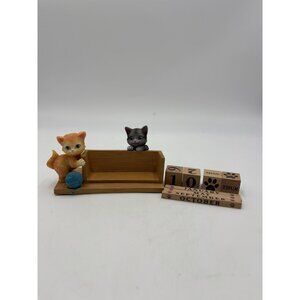 Bradford Exchange Desk Purr-petual Perpetual Calendar Cat Kittens READ